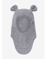 HUTTEliHUT - Cagoule oreilles laine mérinos - Gris chiné