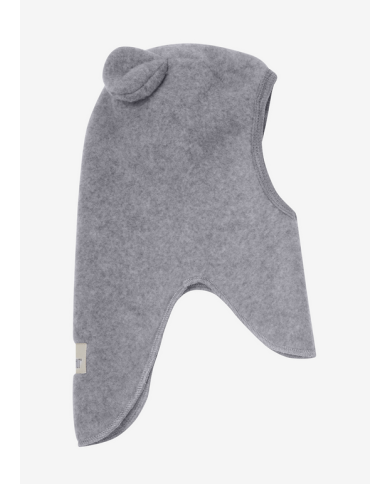 HUTTEliHUT - Cagoule oreilles laine mérinos - Gris chiné HUTTEliHUT - Cagoule oreilles laine mérinos - Gris chiné