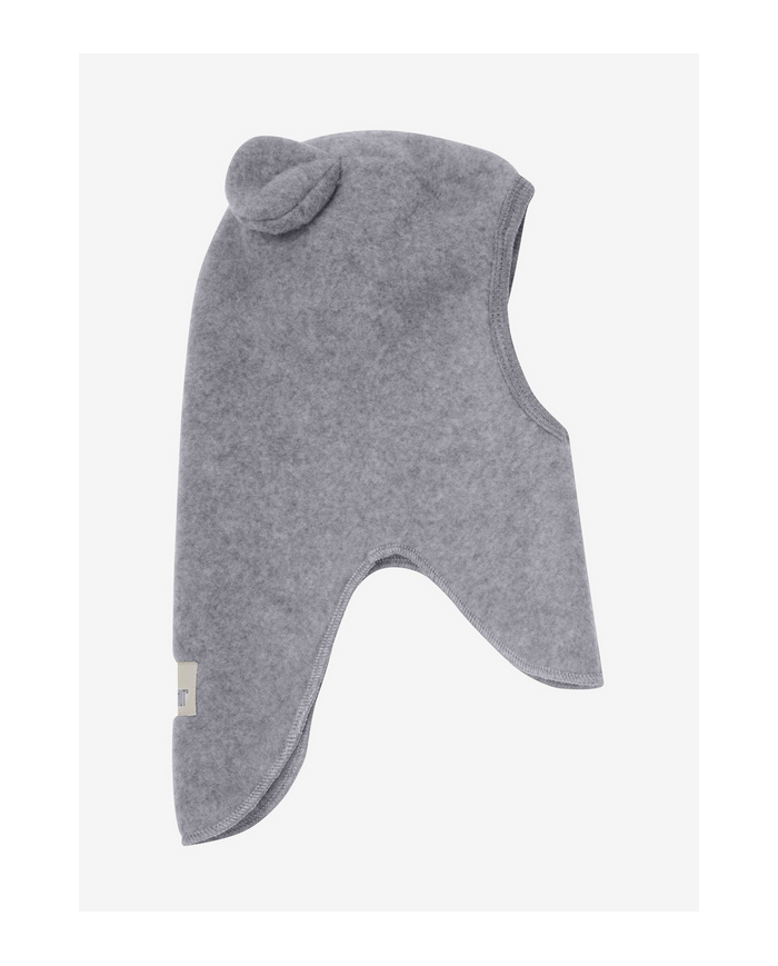 HUTTEliHUT - Cagoule oreilles laine mérinos - Gris chiné