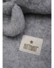 HUTTEliHUT - Cagoule oreilles laine mérinos - Gris chiné