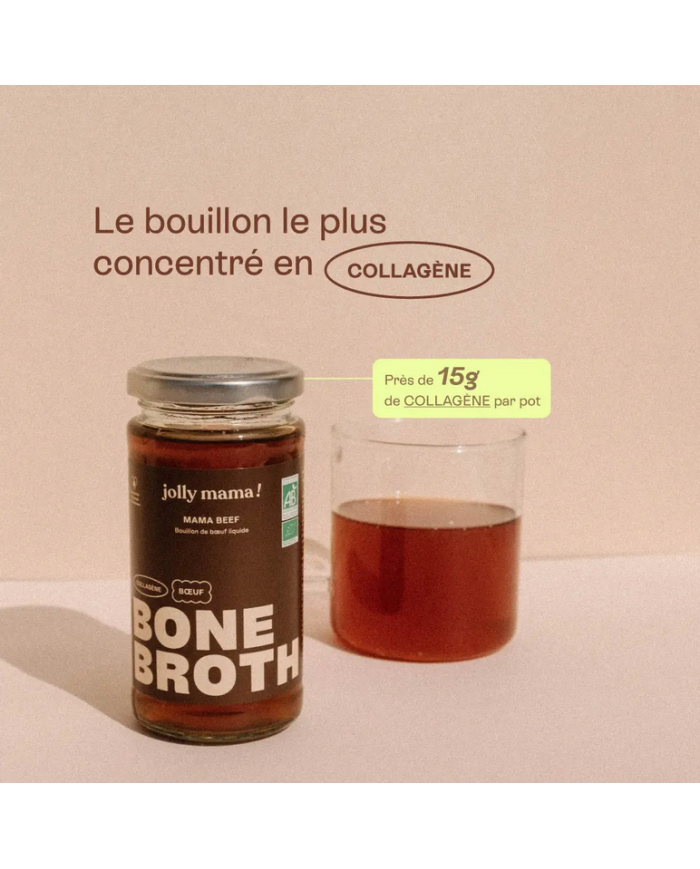 JOLLY MAMA -  Mama Beef - Bouillon d'os de boeuf