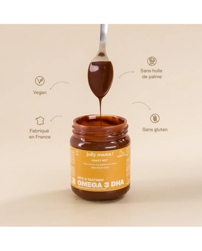 JOLLY MAMA -  Crazy nut - Pâte à tartiner