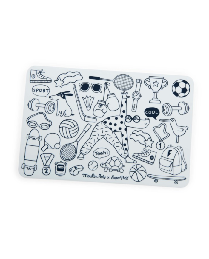 SUPER PETIT x MOULIN ROTY - Set en silicone à colorier