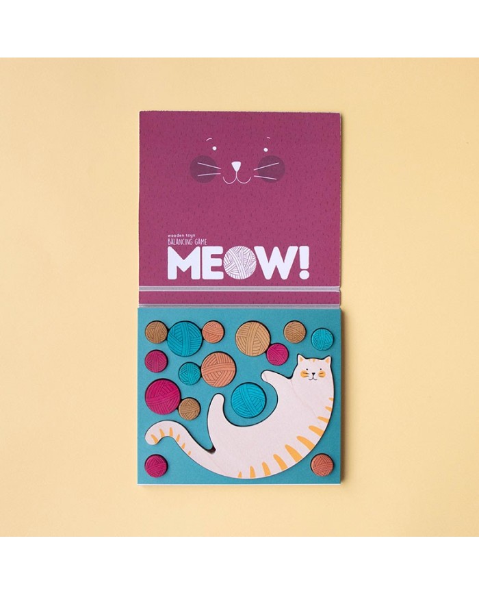 LONDJI - Jeu en bois d'équilibre - Meow !
