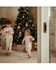 LITTLE DUTCH - Pyjama de Noël une pièce – Beige