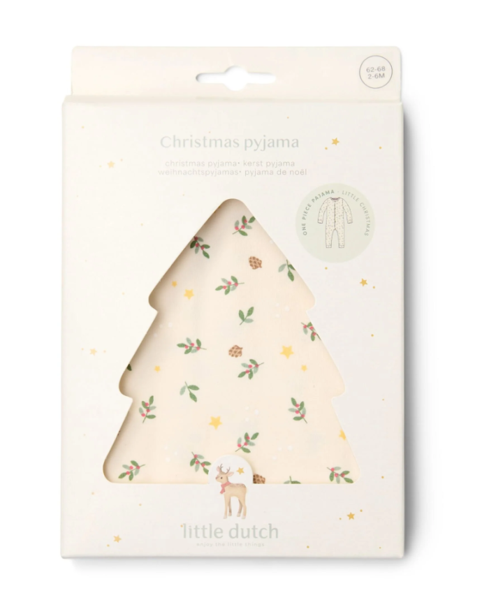 LITTLE DUTCH - Pyjama de Noël une pièce – Beige