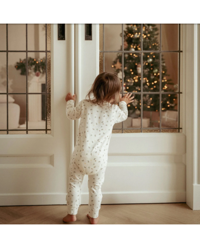 LITTLE DUTCH - Pyjama de Noël une pièce – Beige