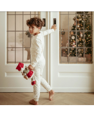 LITTLE DUTCH - Pyjama de Noël deux pièces – Beige