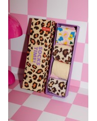 HELLO HOSSY - Lot de 4 paires de chaussettes – Pack Léopard