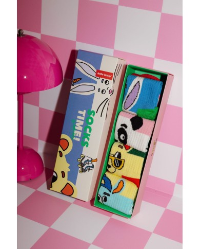 HELLO HOSSY - Lot de 4 paires de chaussettes – Pack Mascots