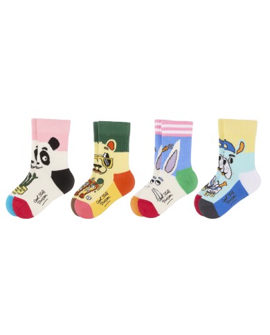 HELLO HOSSY - Lot de 4 paires de chaussettes – Pack Mascots