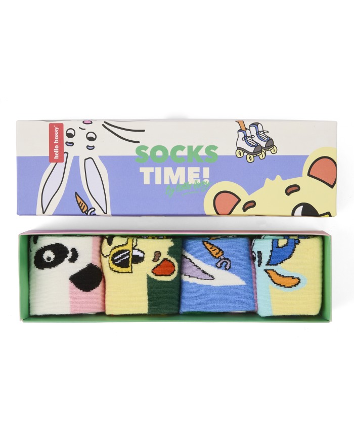 HELLO HOSSY - Lot de 4 paires de chaussettes – Pack Mascots