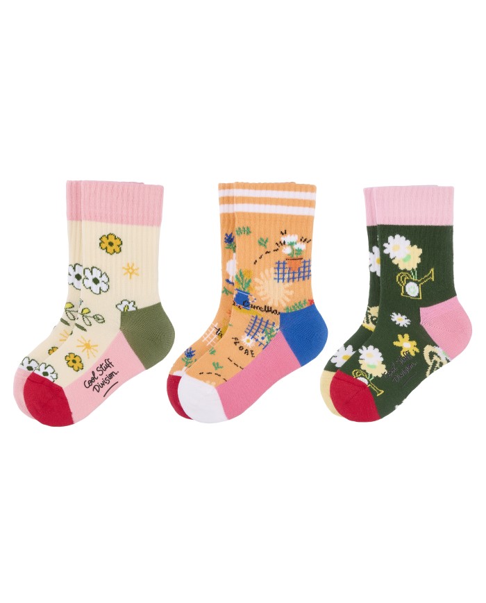 HELLO HOSSY - Lot de 3 paires de chaussettes – Pack Wildflowers