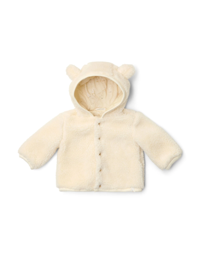 LITTLE DUTCH - Veste en peluche – Blanc
