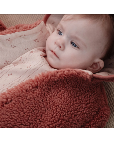 LITTLE DUTCH - Veste en peluche – Rose poudré