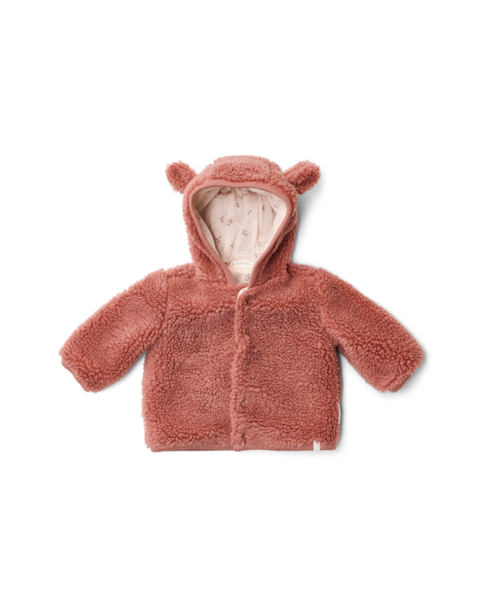 LITTLE DUTCH - Veste en peluche – Rose poudré
