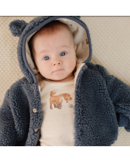 LITTLE DUTCH - Veste en peluche – Bleue
