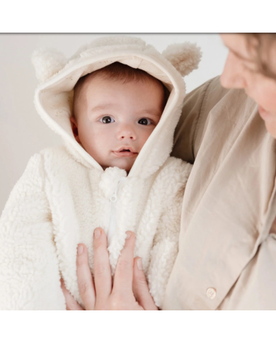 LITTLE DUTCH - Combinaison en peluche – Blanc