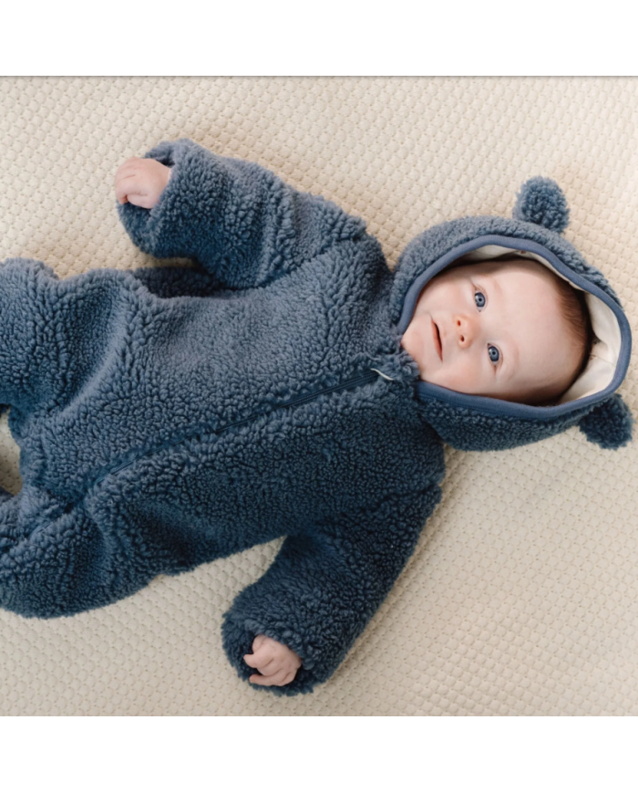 LITTLE DUTCH - Combinaison en peluche – Bleue