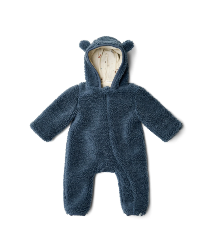 LITTLE DUTCH - Combinaison en peluche – Bleue
