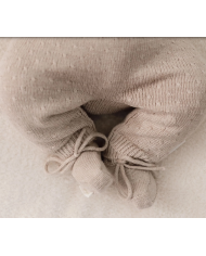 LITTLE DUTCH – Salopette tricotée bébé – Sable