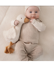 LITTLE DUTCH – Salopette tricotée bébé – Sable