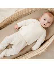 LITTLE DUTCH – Legging bébé en coton bio – Little Goose Sable