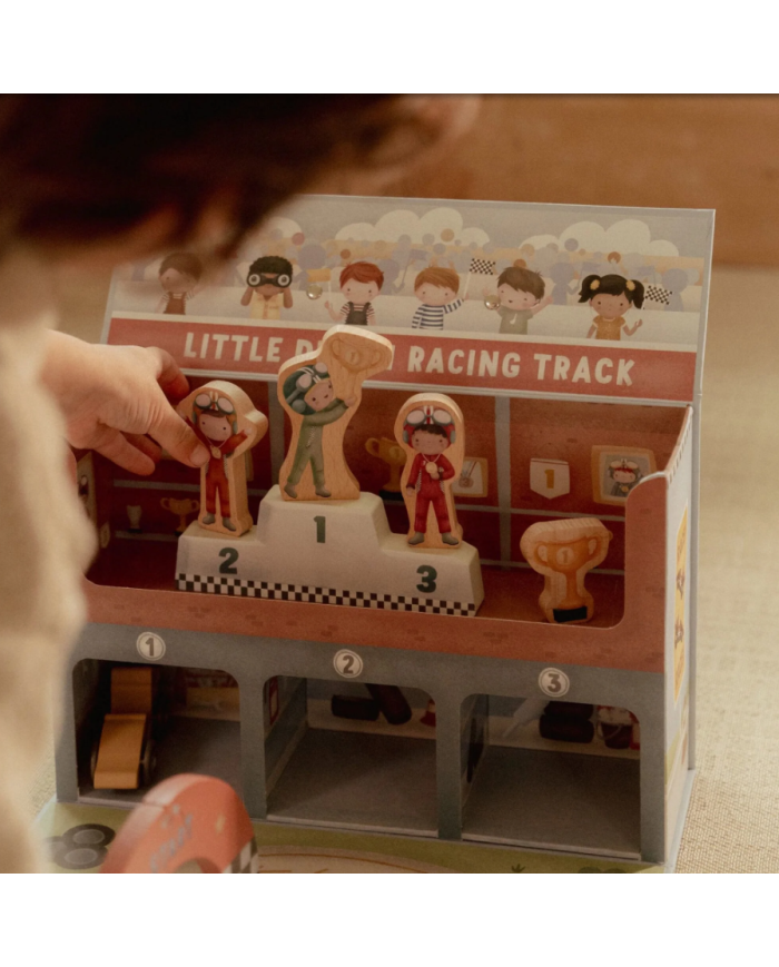 LITTLE DUTCH - Circuit de course en bois dans une mallette