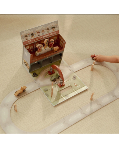 LITTLE DUTCH - Circuit de course en bois dans une mallette
