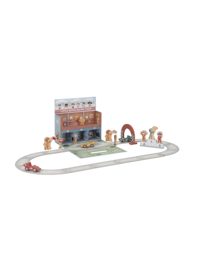 LITTLE DUTCH - Circuit de course en bois dans une mallette