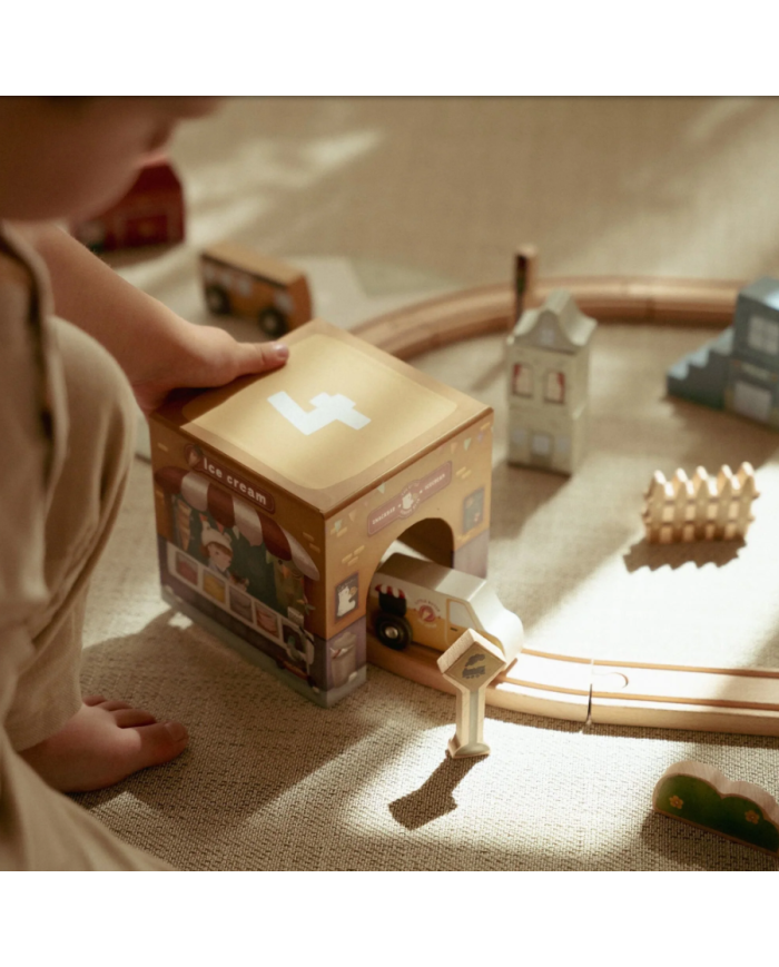 LITTLE DUTCH - Blocs empilables avec voitures