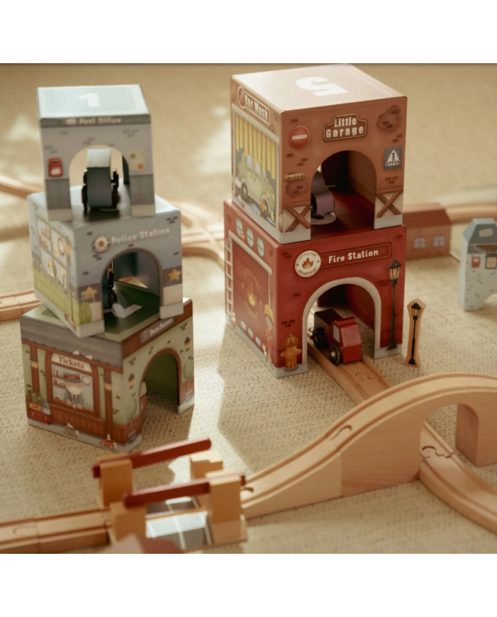 LITTLE DUTCH - Blocs empilables avec voitures