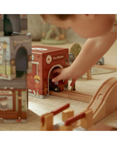 LITTLE DUTCH - Blocs empilables avec voitures