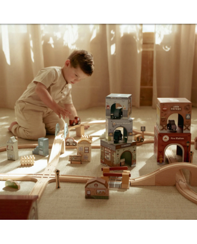 LITTLE DUTCH - Blocs empilables avec voitures