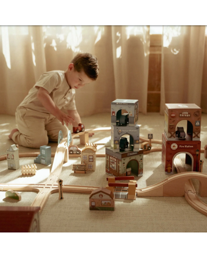 LITTLE DUTCH - Blocs empilables avec voitures