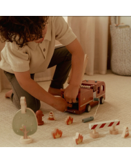 LITTLE DUTCH - Camion de pompiers en bois
