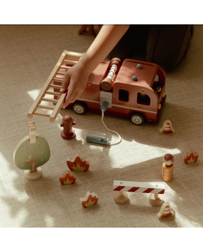 LITTLE DUTCH - Camion de pompiers en bois