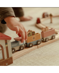 LITTLE DUTCH - Circuit de train en bois XL
