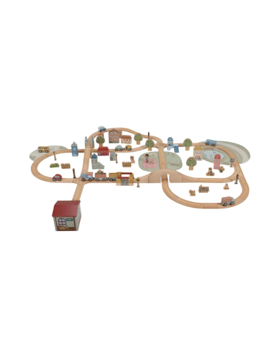 LITTLE DUTCH - Circuit de train en bois XL