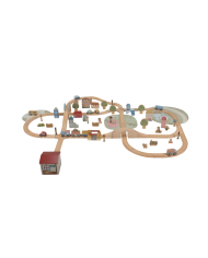 LITTLE DUTCH - Circuit de train en bois XL