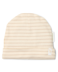 LITTLE DUTCH - Bonnet de naissance à rayures - Beige