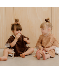 ATELIER WAGRAM - Poncho gaze - Léopard marron