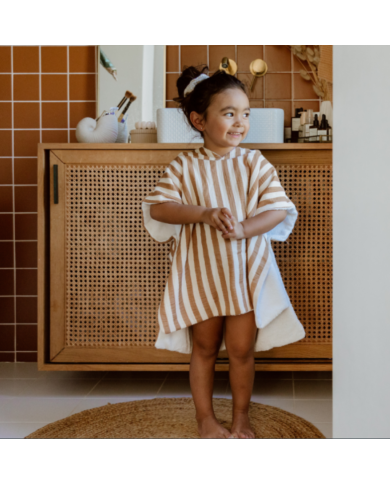 ATELIER WAGRAM - Poncho gaze - Rayures