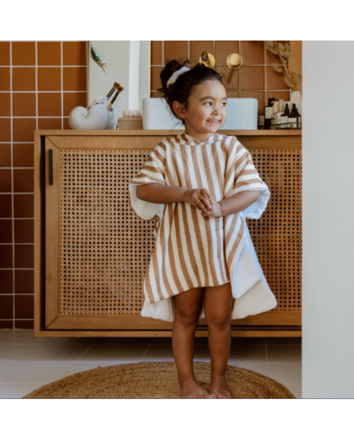 ATELIER WAGRAM - Poncho gaze - Rayures