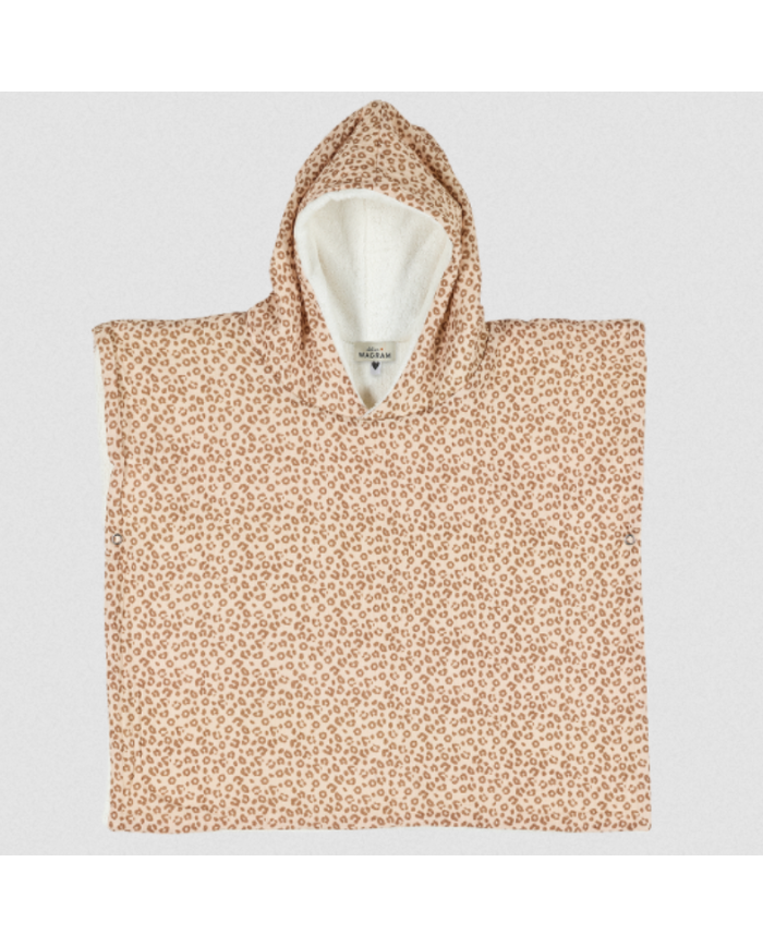 ATELIER WAGRAM - Poncho gaze - Léopard clair