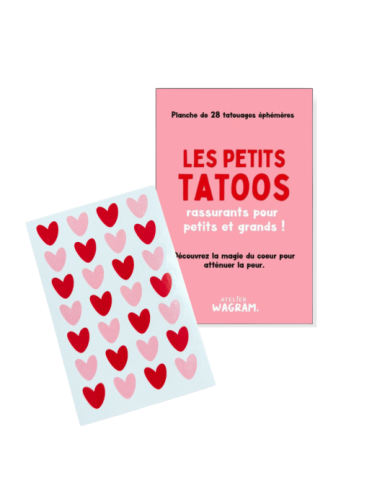 ATELIER WAGRAM - Planche de tatouages éphémères – Cœurs ATELIER WAGRAM - Planche de tatouages éphémères – Cœurs
