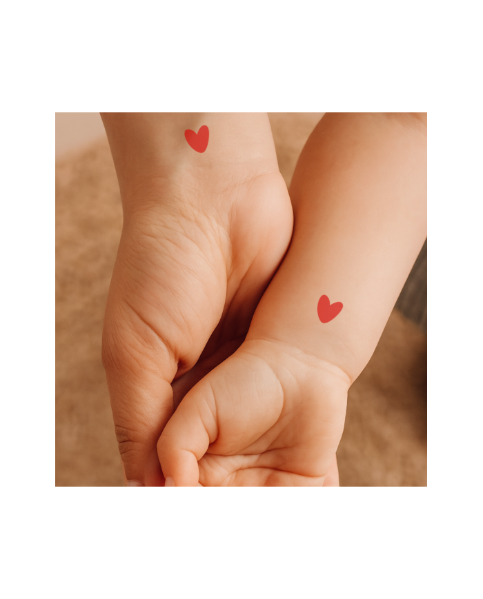 ATELIER WAGRAM - Planche de tatouages éphémères – Cœurs