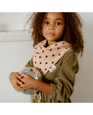 ATELIER WAGRAM - Foulard/lange en gaze de coton imprimé cœur
