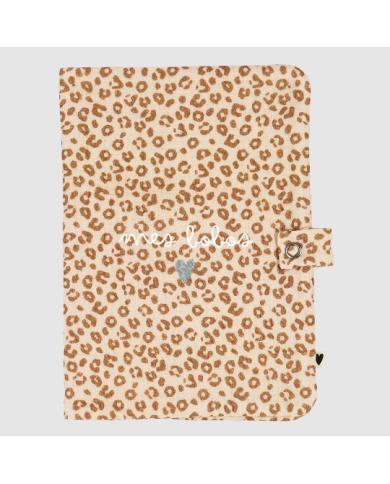 ATELIER WAGRAM - Protège carnet de santé en gaze de coton – “Mon carnet de santé”