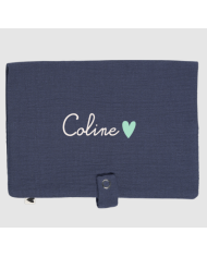 ATELIER WAGRAM - Pochette à couches en gaze de coton - Vert olive